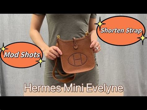 how to shorten hermes evelyne strap|Hermes evelyne mini strap.